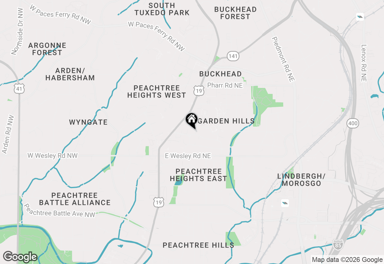 Map of 140 Rumson Road Ne, Atlanta, GA 30305