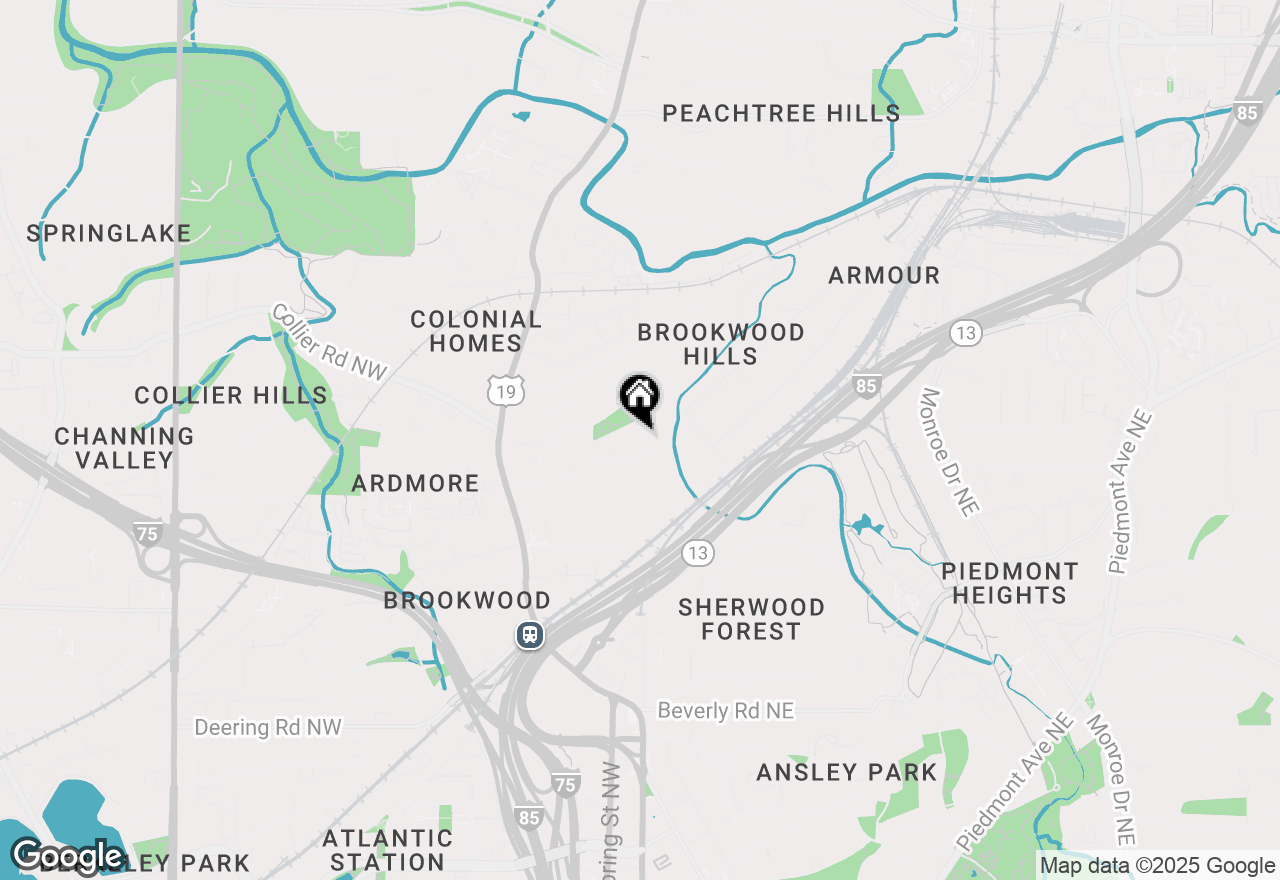 Map of 220 Huntington Road Ne, Atlanta, GA 30309