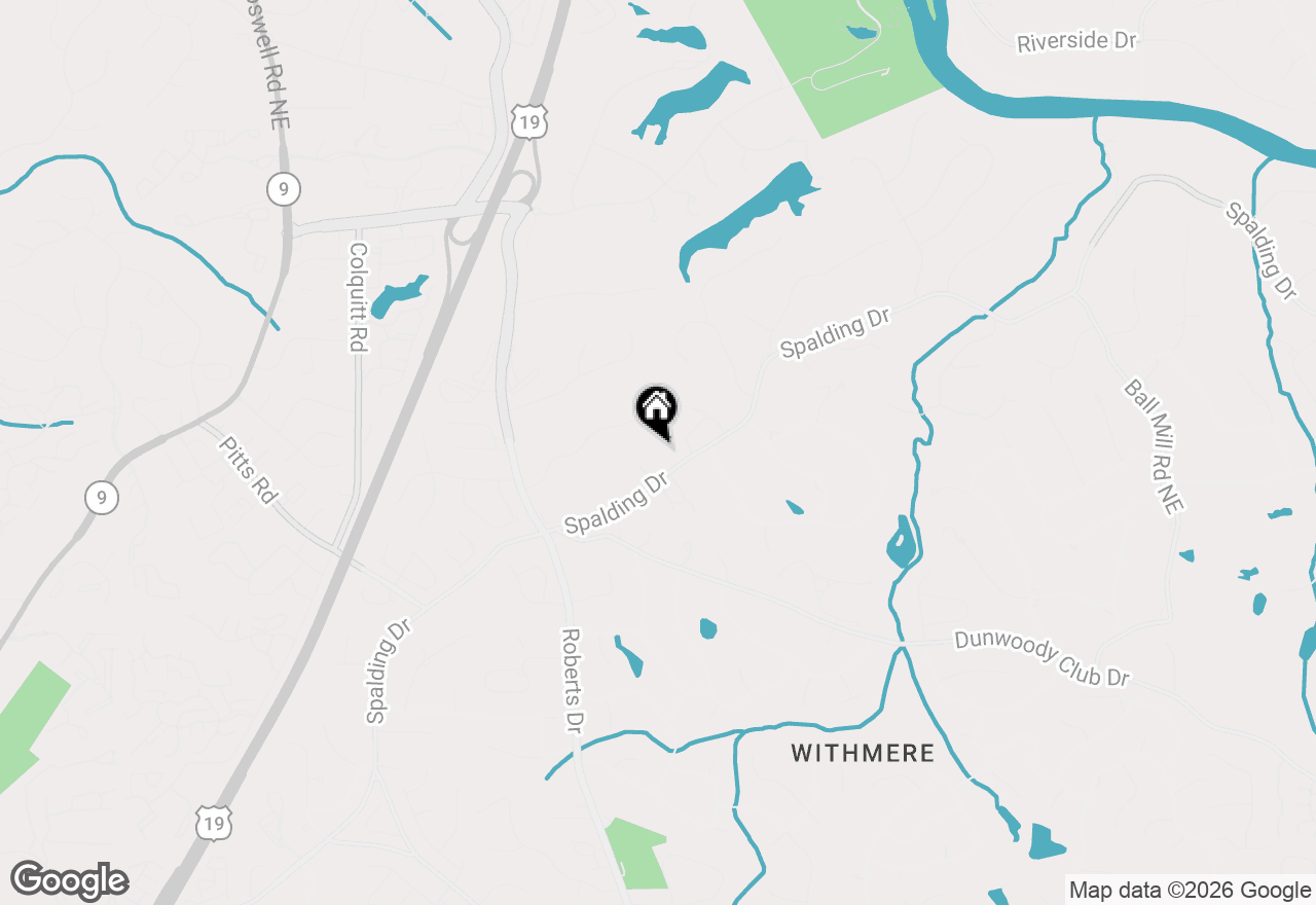 Map of 1550 Spalding Drive, Sandy Springs, GA 30350