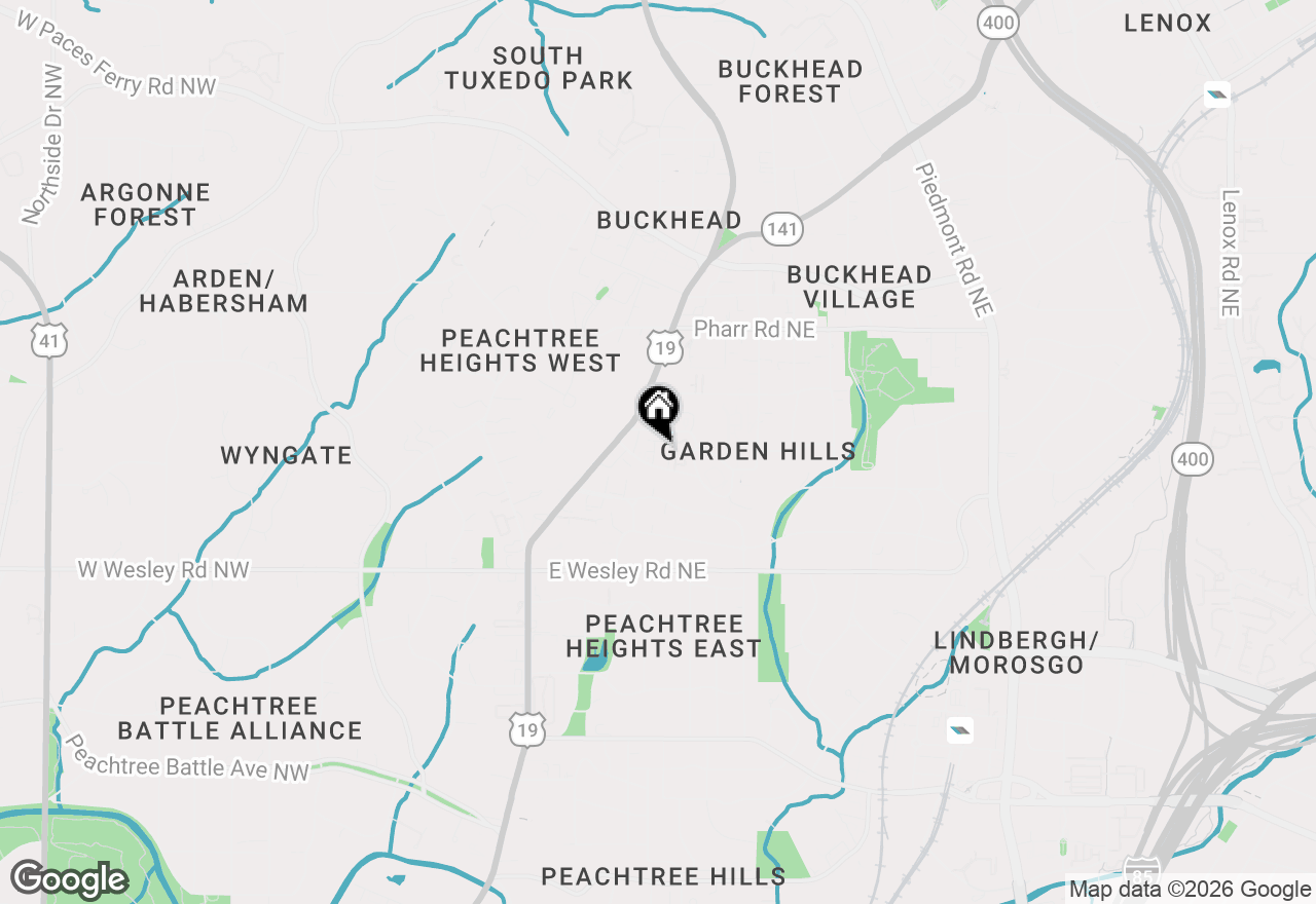 Map of 58 Sheridan Drive Ne #19, Atlanta, GA 30305