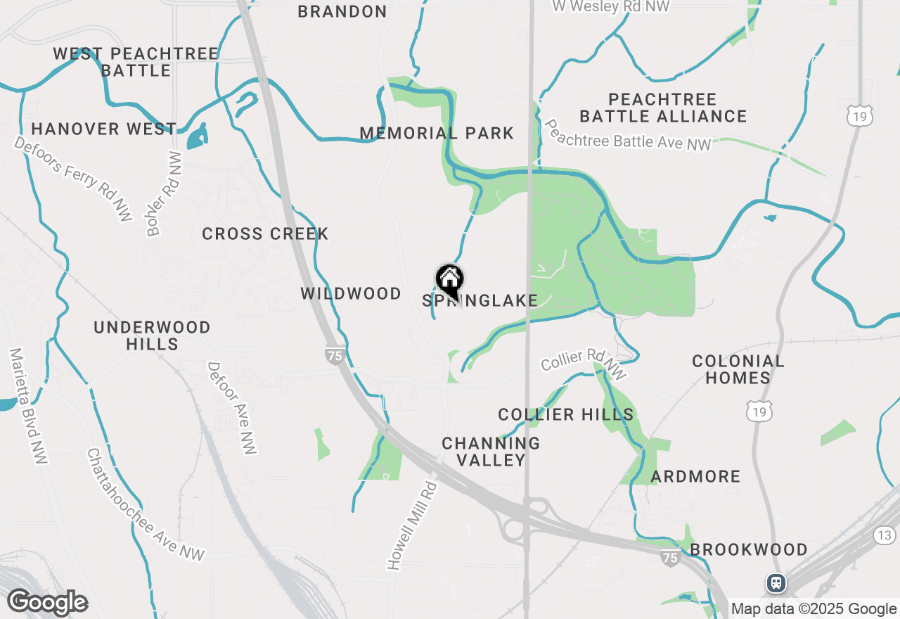 Map of 2117 Belvedere Drive Nw, Atlanta, GA 30318