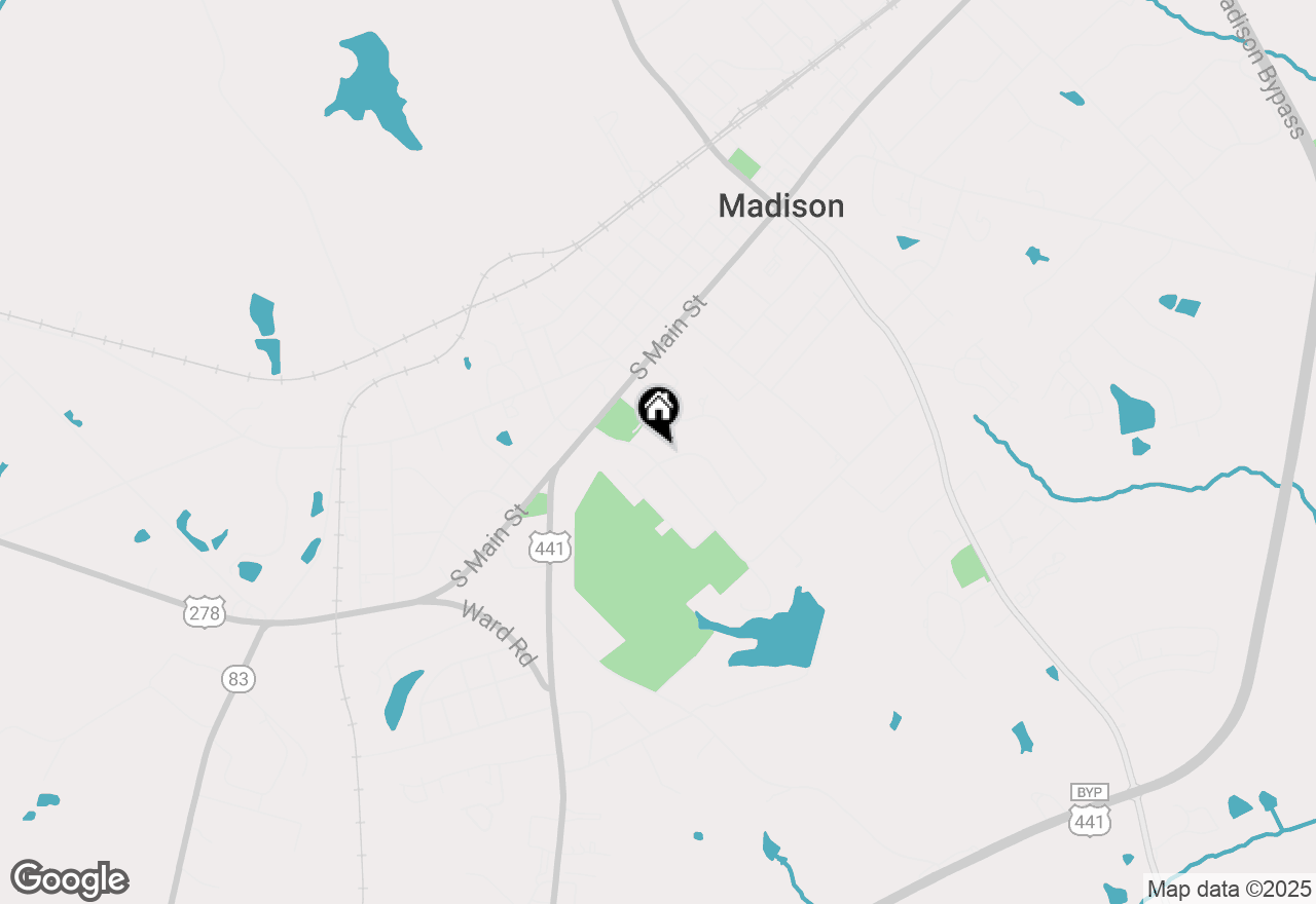 Map of 833 William Street, Madison, GA 30650