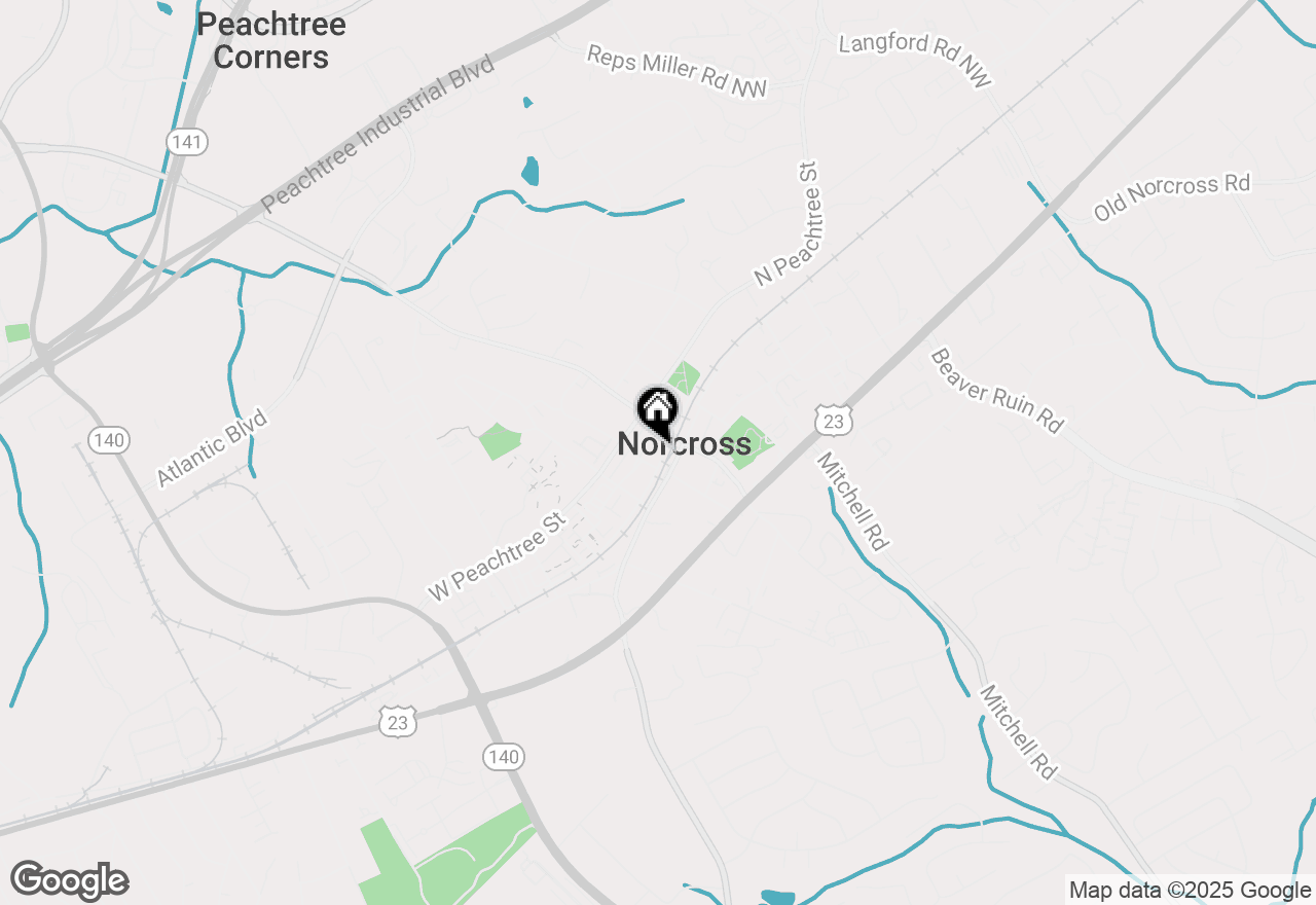 Map of 176 Thrasher Street, Norcross, GA 30071