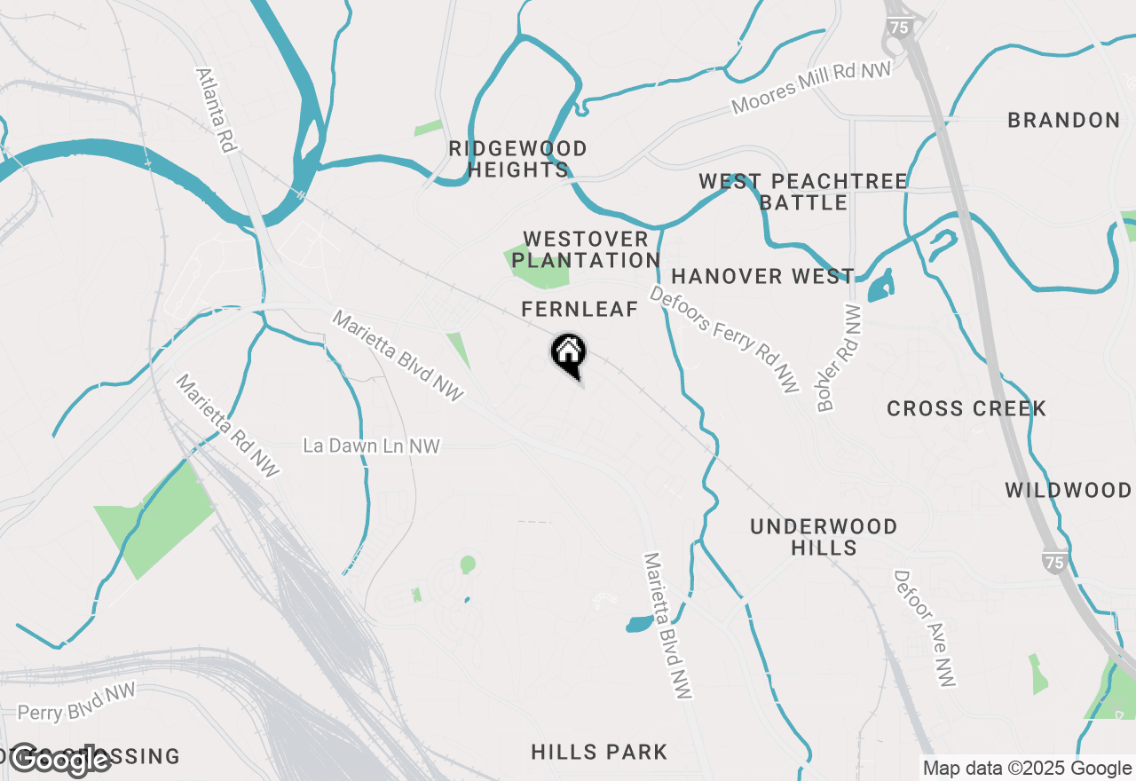 Map of 1066 Brandsford Street Nw, Atlanta, GA 30318
