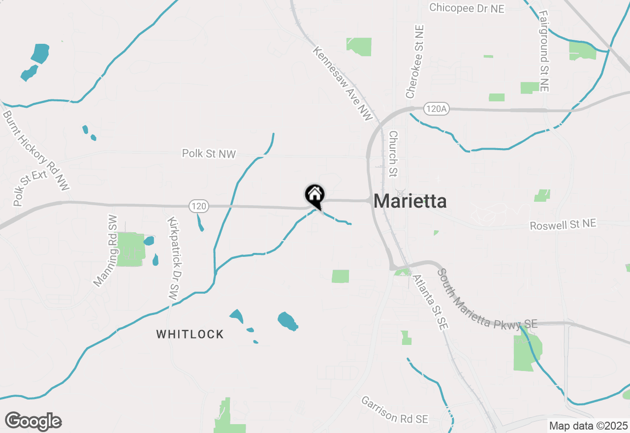 Map of 25 Whitlock Square, Marietta, GA 30064