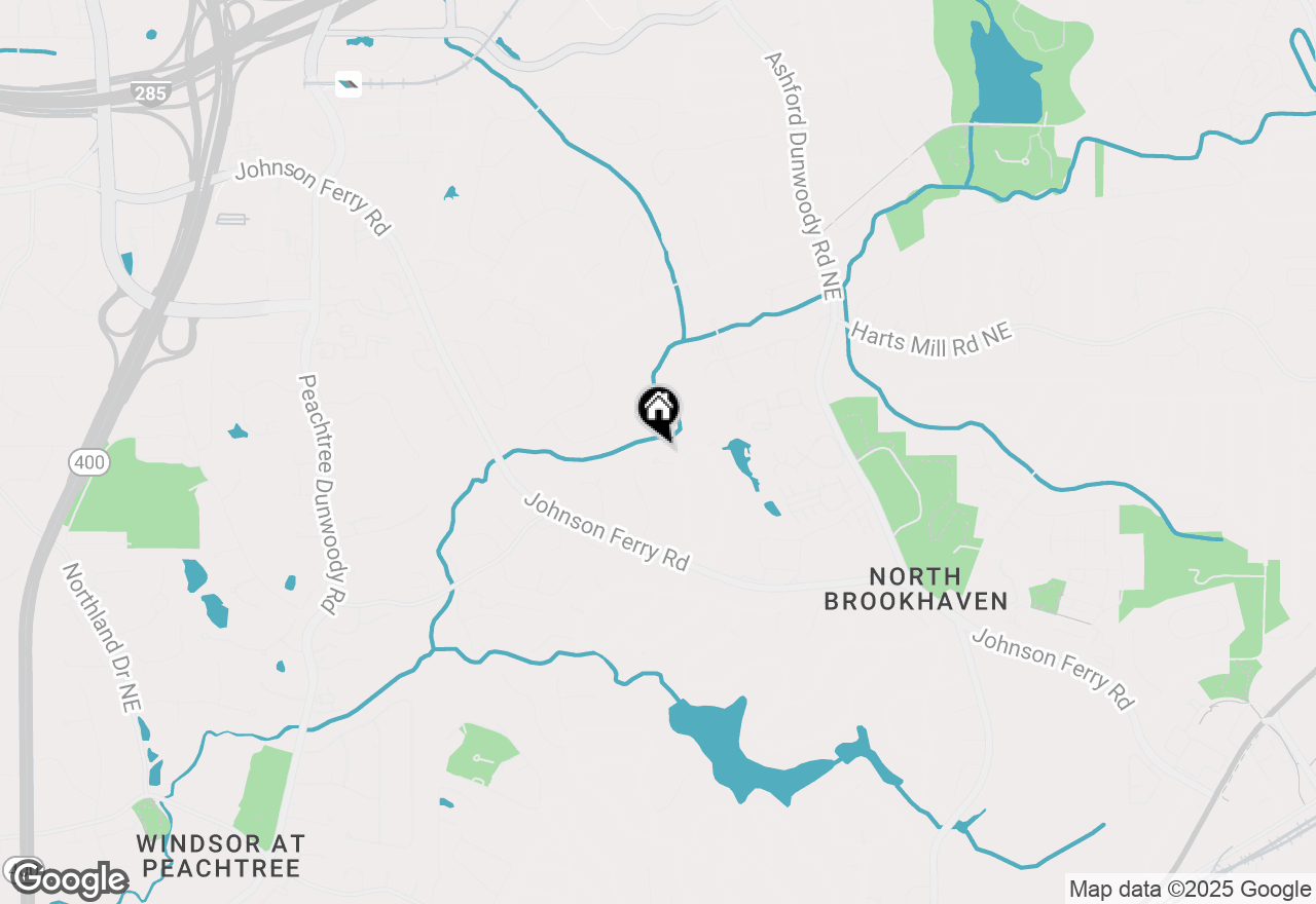 Map of 1230 Sunderland Court Ne, Brookhaven, GA 30319