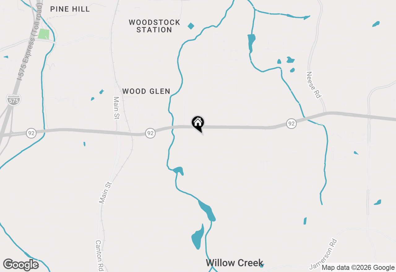 Map of 207 Magnolia Creek Way, Woodstock, GA 30188