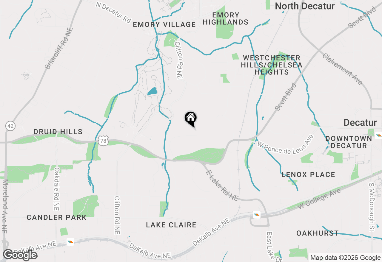 Map of 922 Barton Woods Road Ne, Atlanta, GA 30307