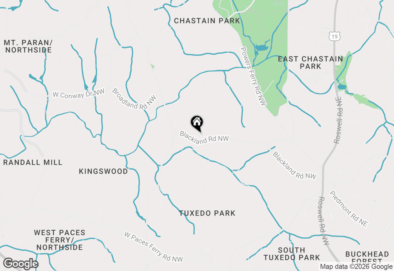 Map of 389 Blackland Road Nw, Atlanta, GA 30342