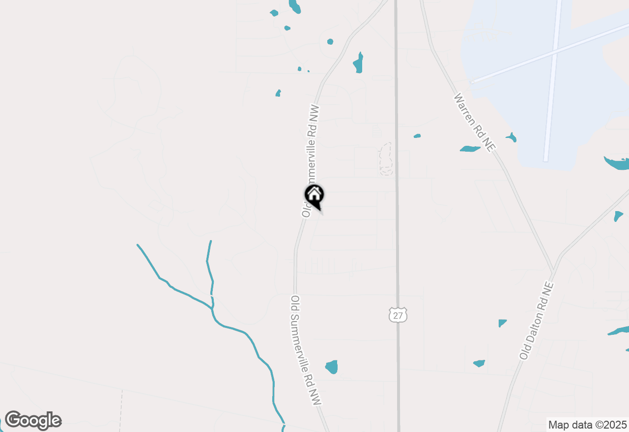 Map of 36 Bent Oak Trail Nw, Rome, GA 30165