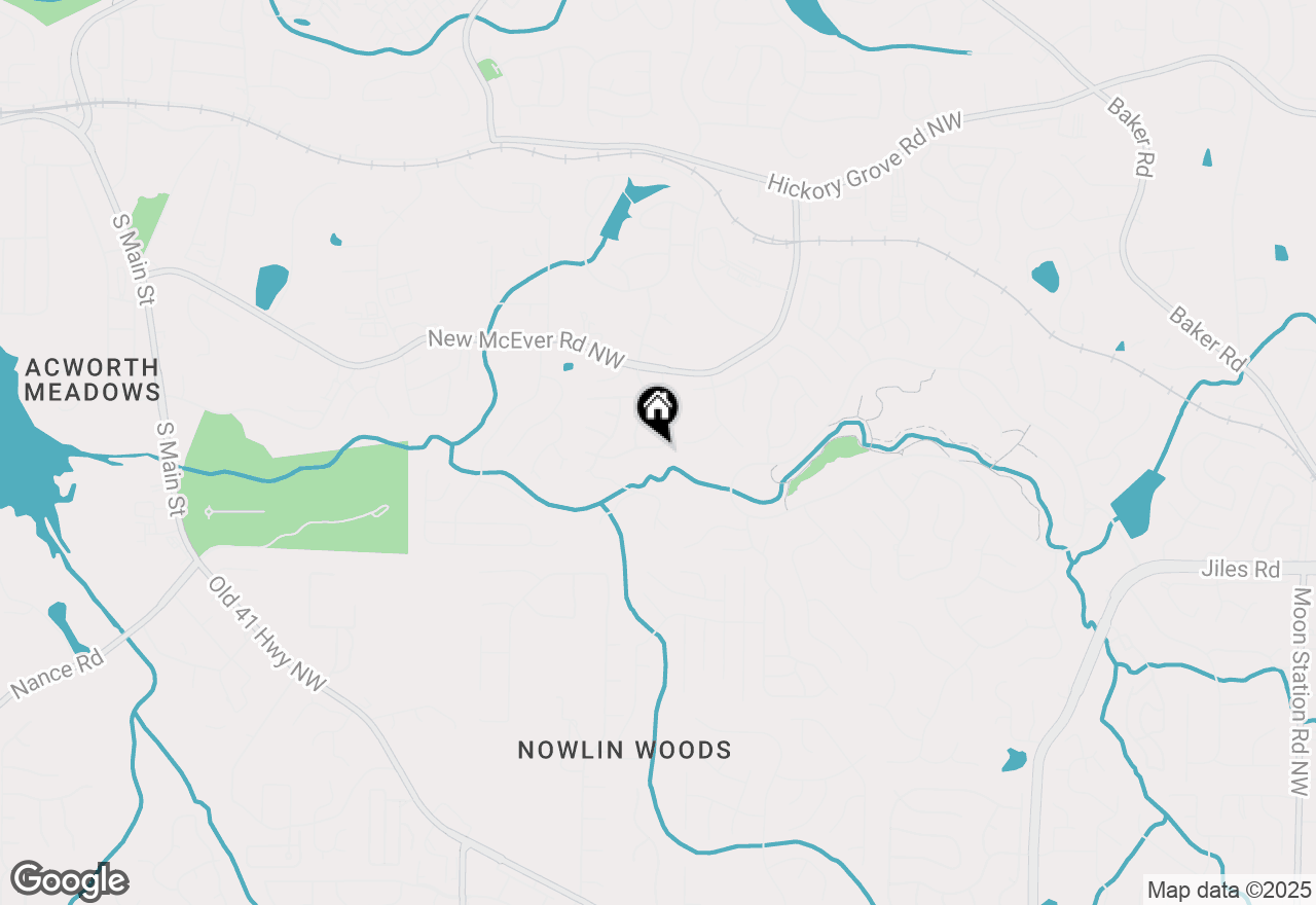 Map of 3143 Forest Grove Trail Nw, Acworth, GA 30101