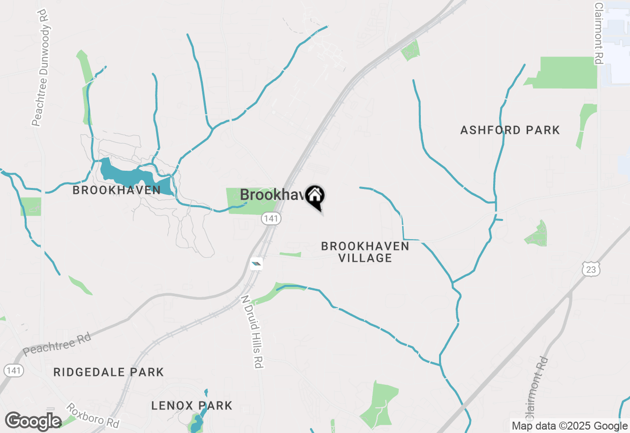 Map of 1341 Oaklawn Avenue Ne, Brookhaven, GA 30319