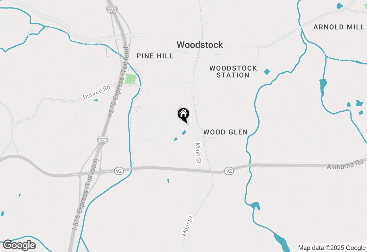 Map of 931 South On Main Drive, Woodstock, GA 30188
