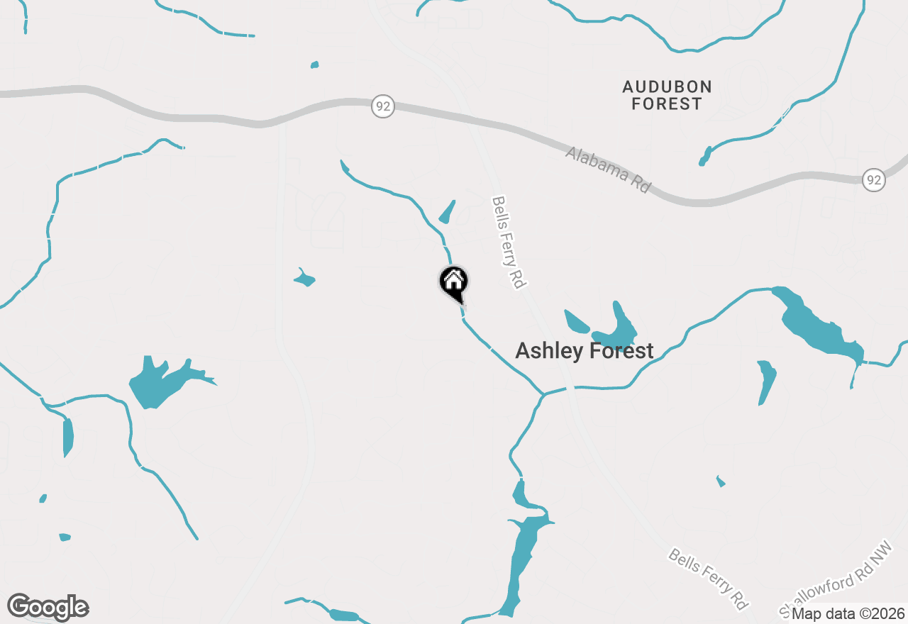 Map of 5230 Ferry Creek Lane, Acworth, GA 30102