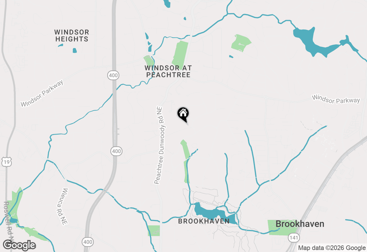 Map of 1000 Carter Drive Ne, Atlanta, GA 30319