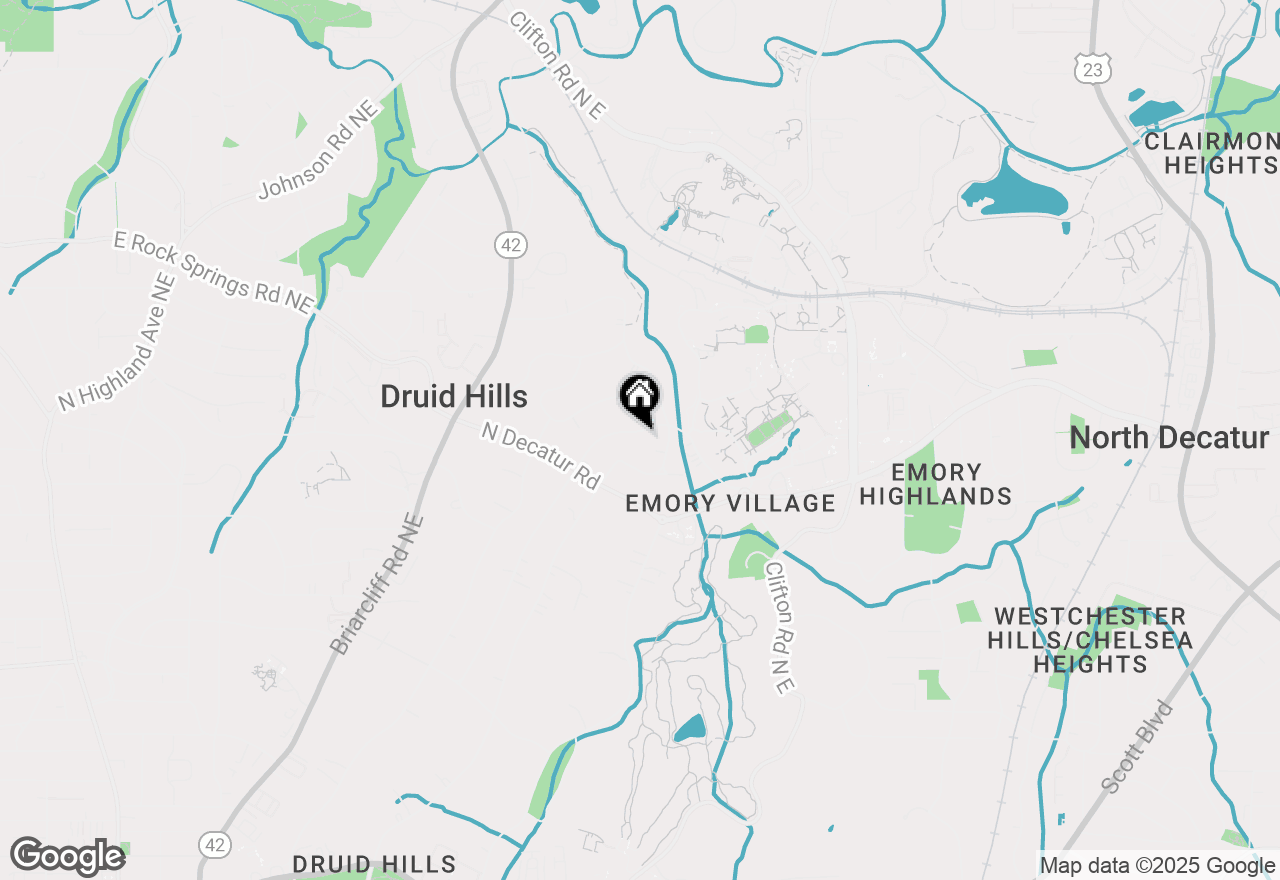 Map of 1291 Oxford Road Ne, Atlanta, GA 30306