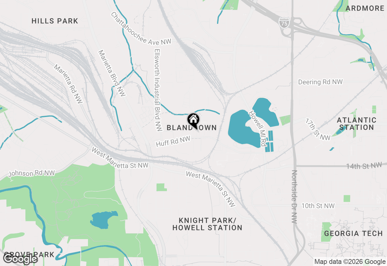 Map of 1293 Longreen Terrace Nw #4, Atlanta, GA 30318