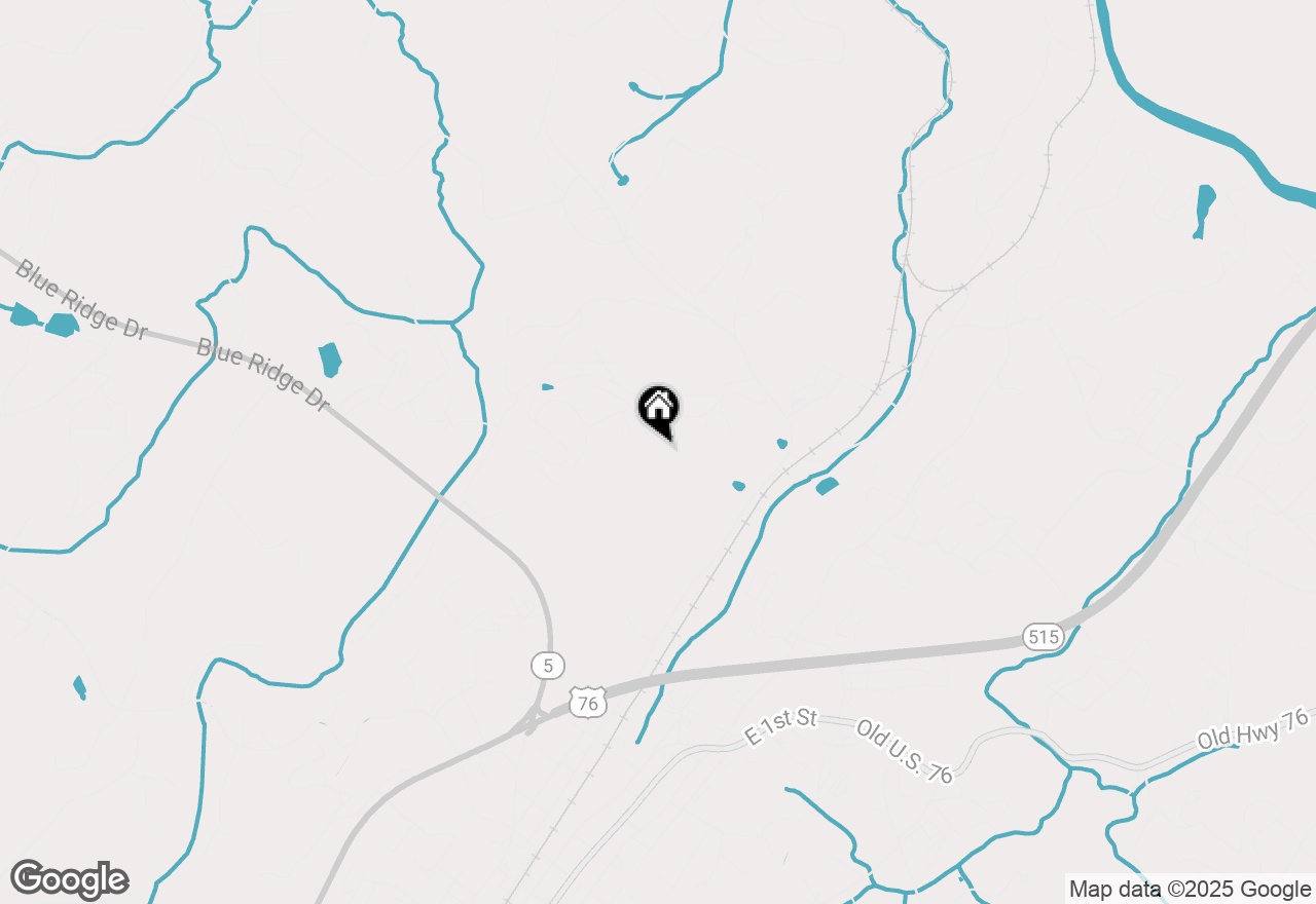 Map of 212 Dream Cove Road, Blue Ridge, GA 30513