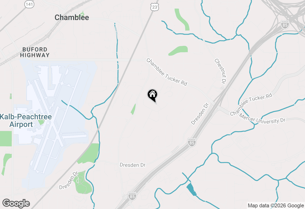 Map of 2563 Beverly Hills Drive, Chamblee, GA 30341