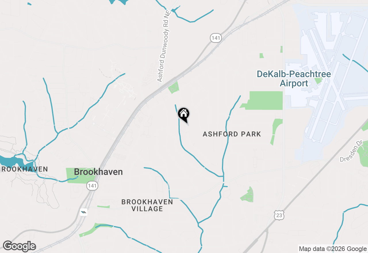 Map of 2838 Redding Road Ne, Atlanta, GA 30319