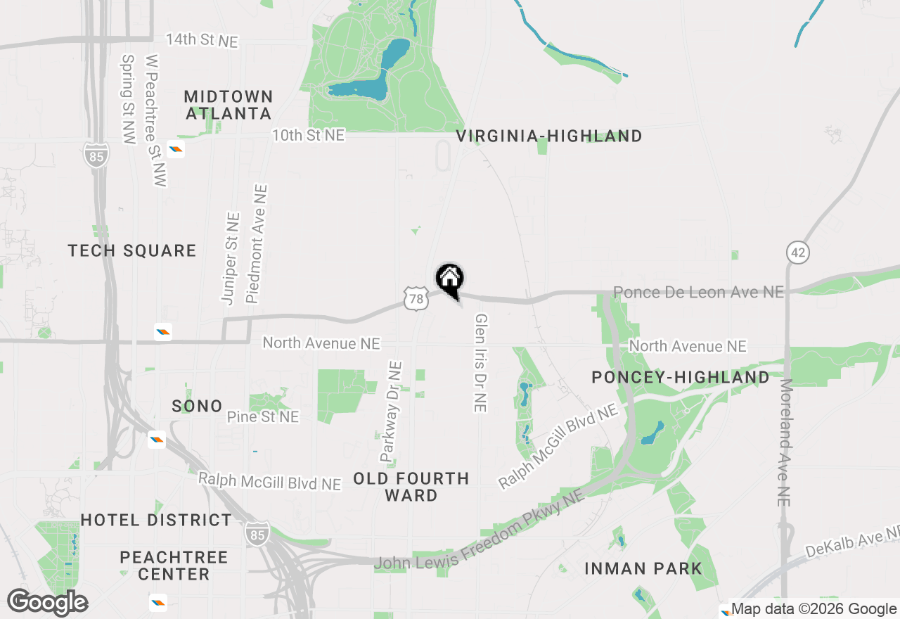 Map of 673 S Kennesaw Avenue Ne, Atlanta, GA 30308