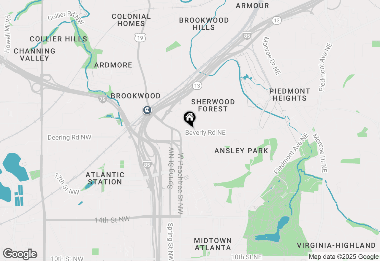 Map of 35 Robin Hood Road Ne, Atlanta, GA 30309