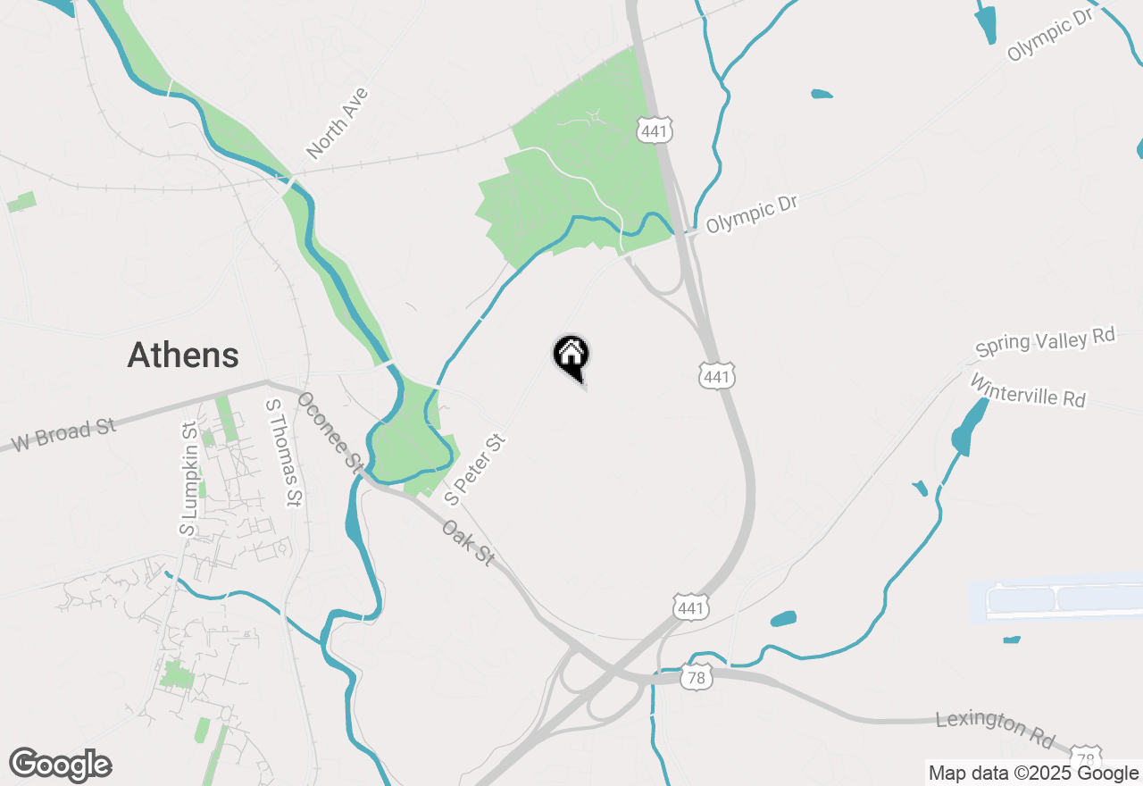 Map of 320 Vine Street, Athens, GA 30601