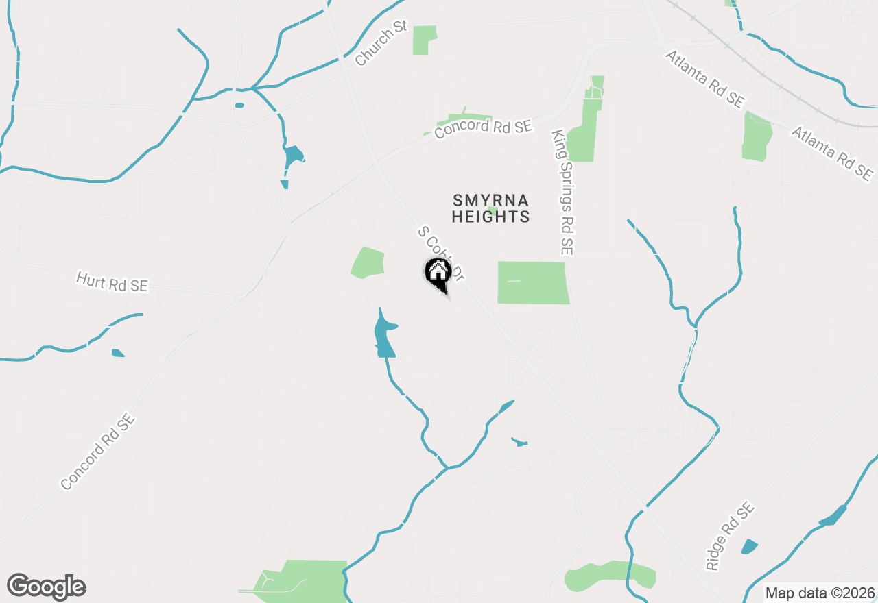 Map of 3561 Westbrook Drive Se, Smyrna, GA 30082