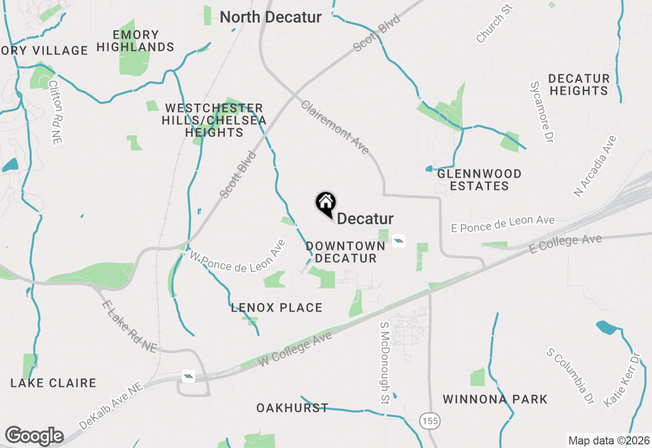 Map of 335 W Ponce De Leon Avenue #408, Decatur, GA 30030