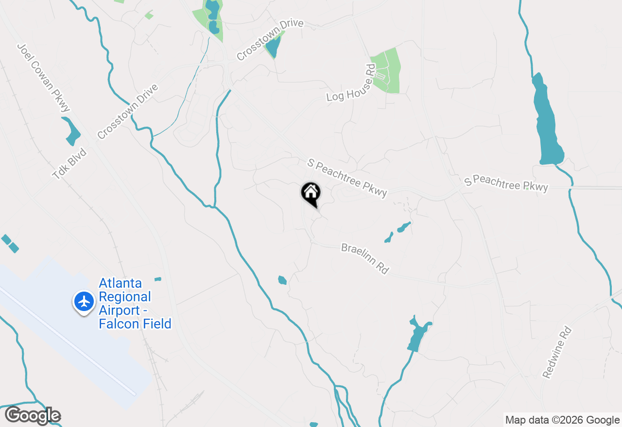 Map of 126 Augusta Drive, Peachtree City, GA 30269