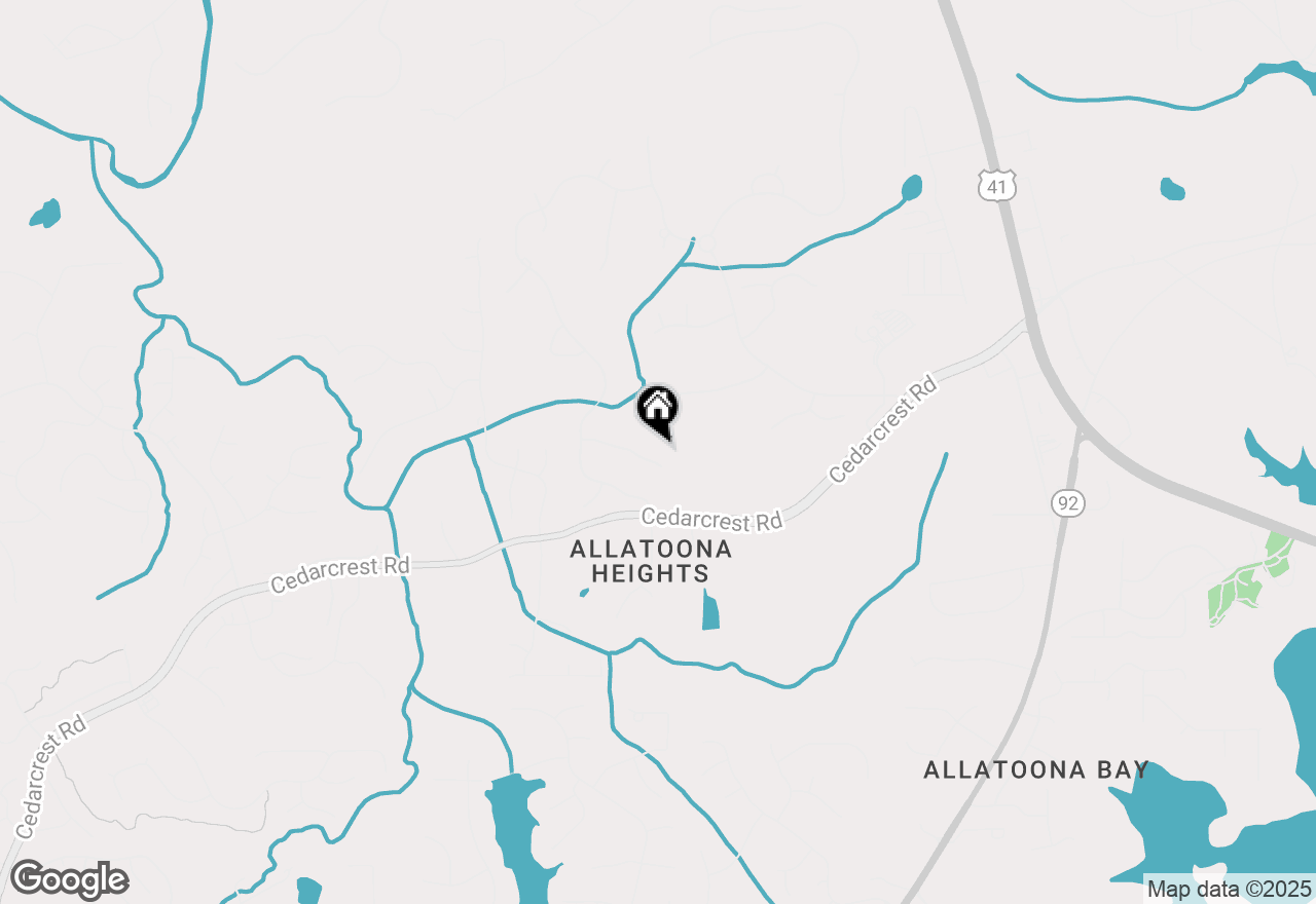 Map of 185 Vandiver Court, Acworth, GA 30101