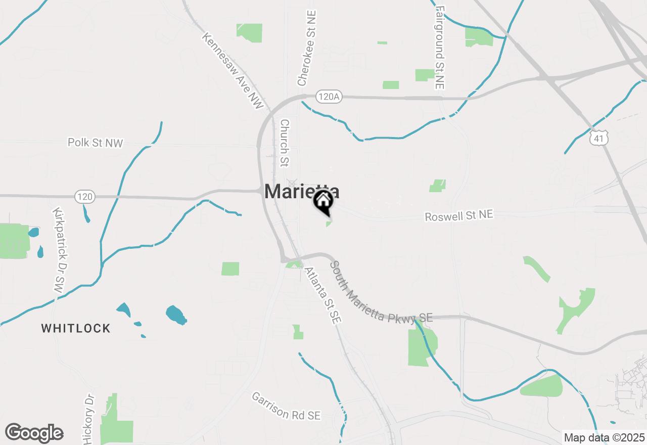 Map of 250 Green Street Se, Marietta, GA 30060