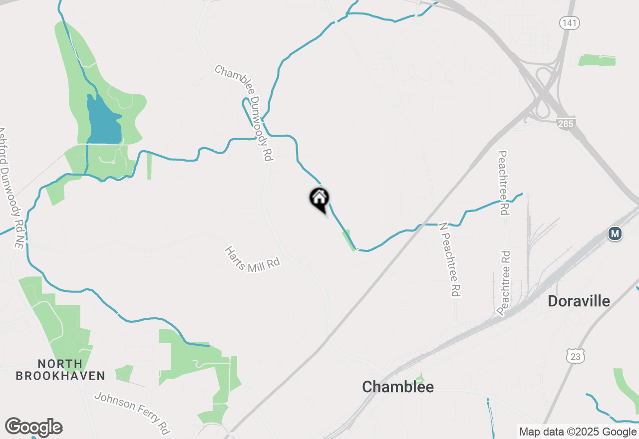 Map of 3807 Greenhill Drive, Atlanta, GA 30341