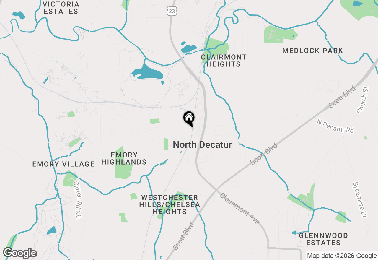 Map of 2022 Westminster Way Ne, Atlanta, GA 30307