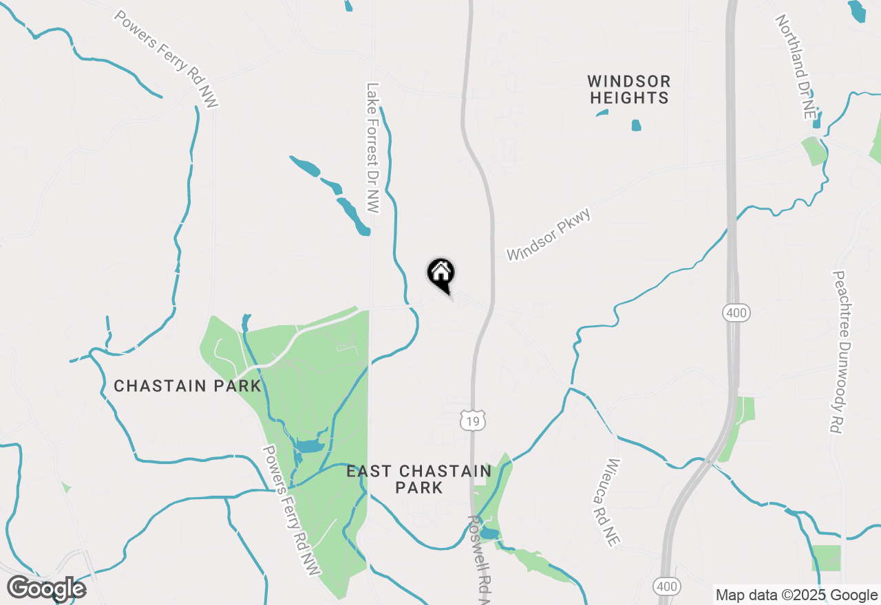 Map of 1022 Chastain Park Court Ne, Atlanta, GA 30342