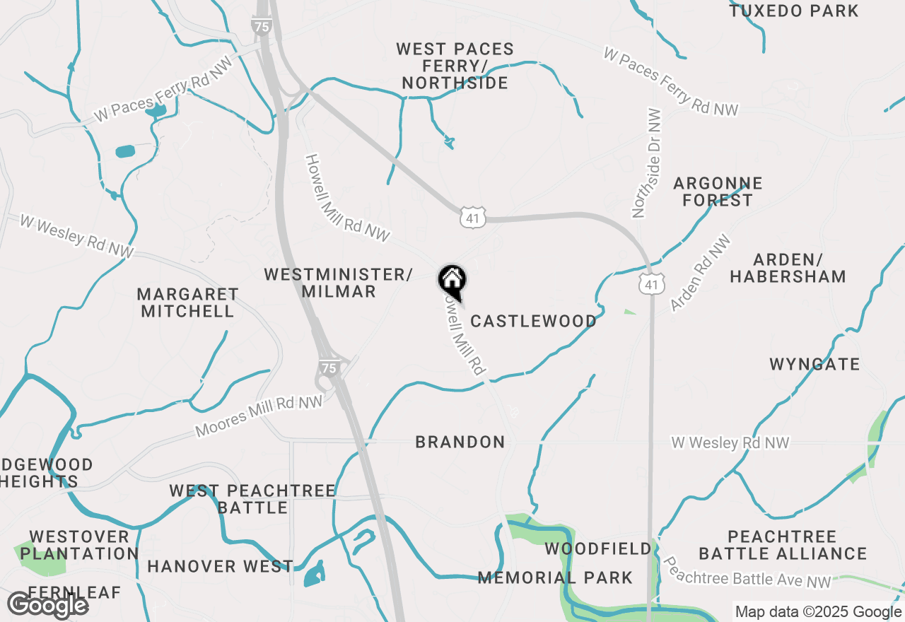 Map of 2930 Howell Mill Road Nw, Atlanta, GA 30327