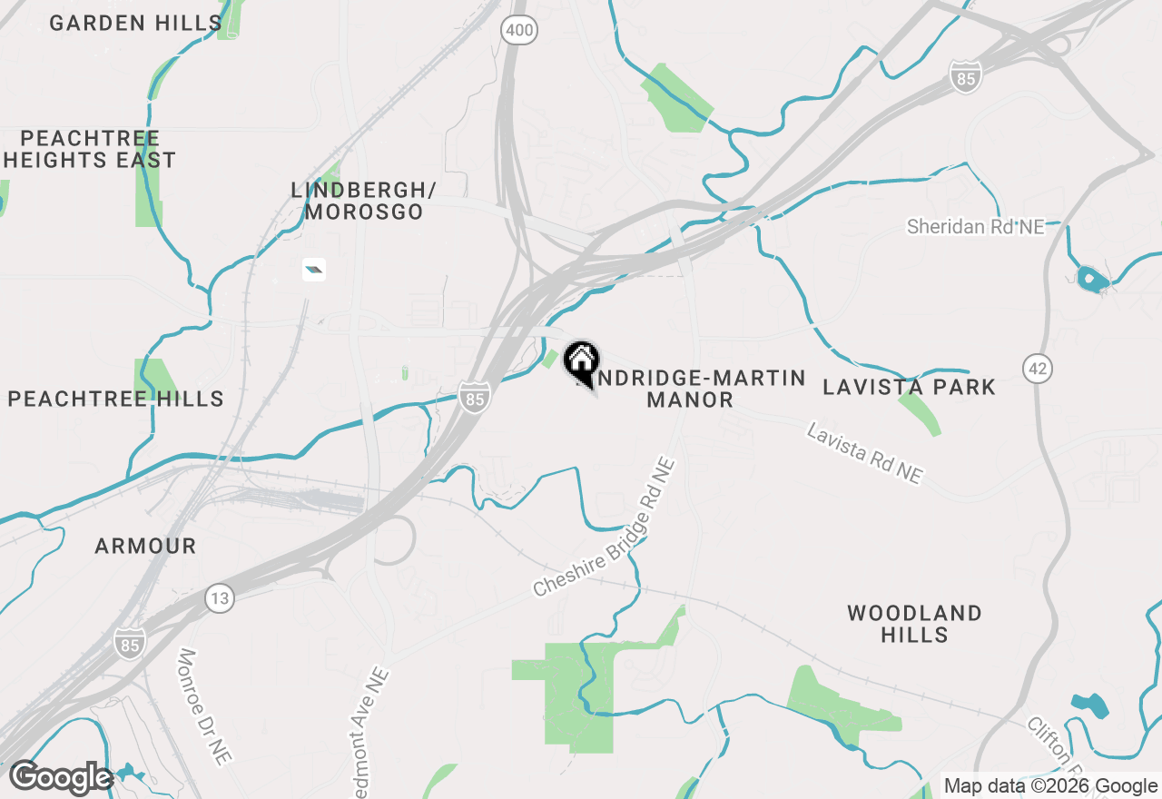 Map of 2304 Pembrook Place Ne, Atlanta, GA 30324