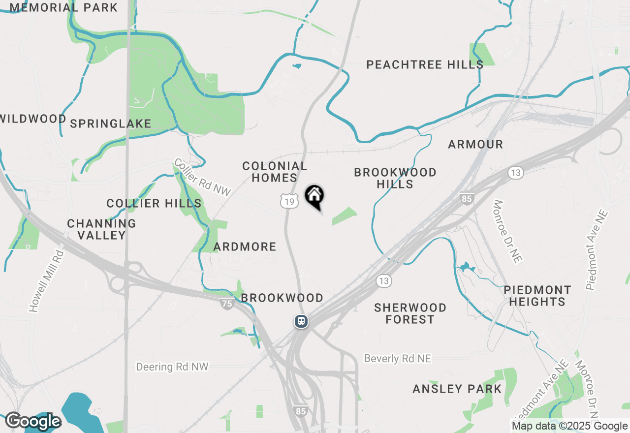 Map of 45 Montclair Drive Ne, Atlanta, GA 30309