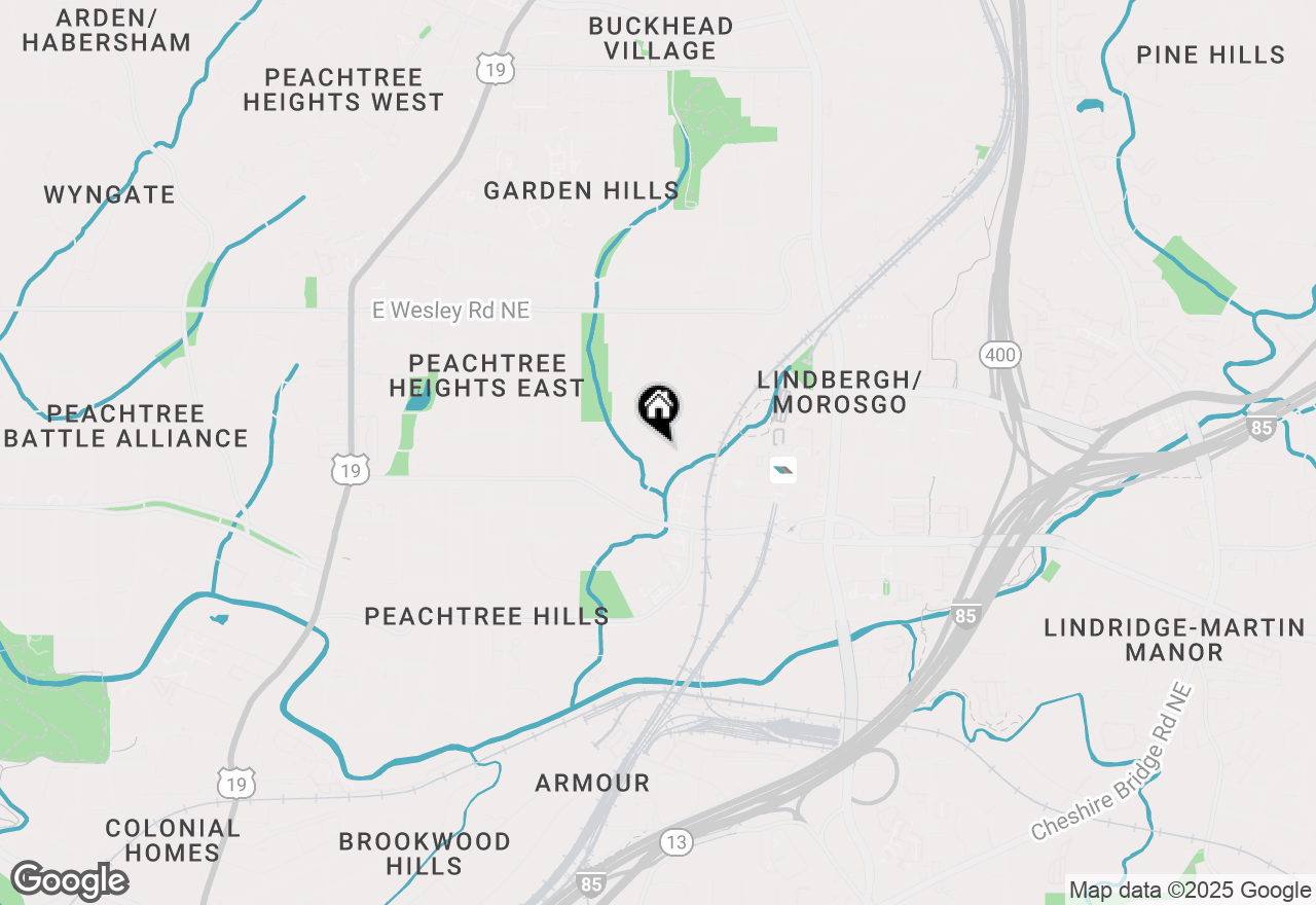 Map of 2517 Birchwood Drive Ne, Atlanta, GA 30305