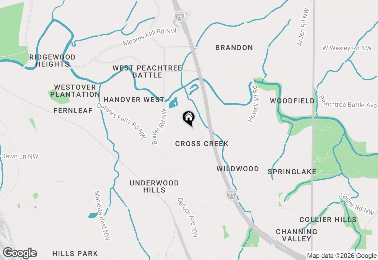 Map of 56 Cantey Place Nw, Atlanta, GA 30327