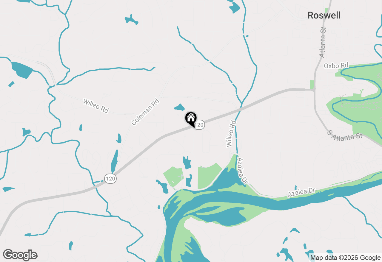 Map of 105 Inverness Approach, Roswell, GA 30075
