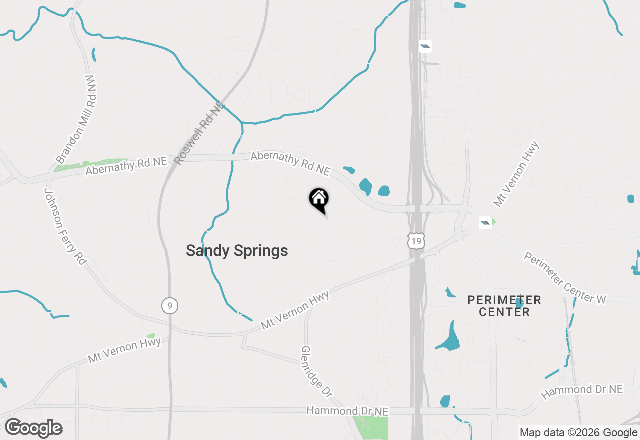 Map of 6440 Canopy Drive, Sandy Springs, GA 30328