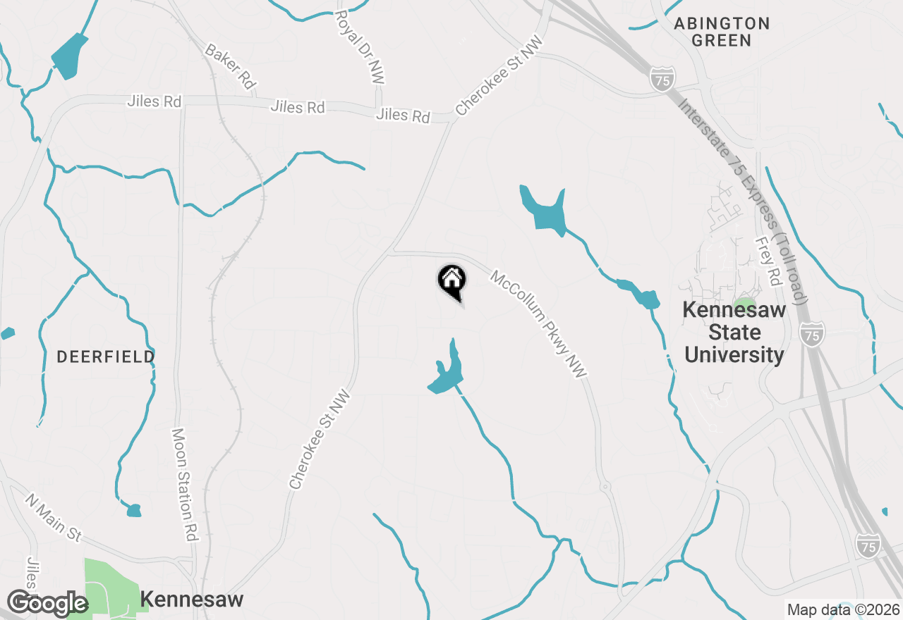 Map of 3465 Lee Court Nw, Kennesaw, GA 30144