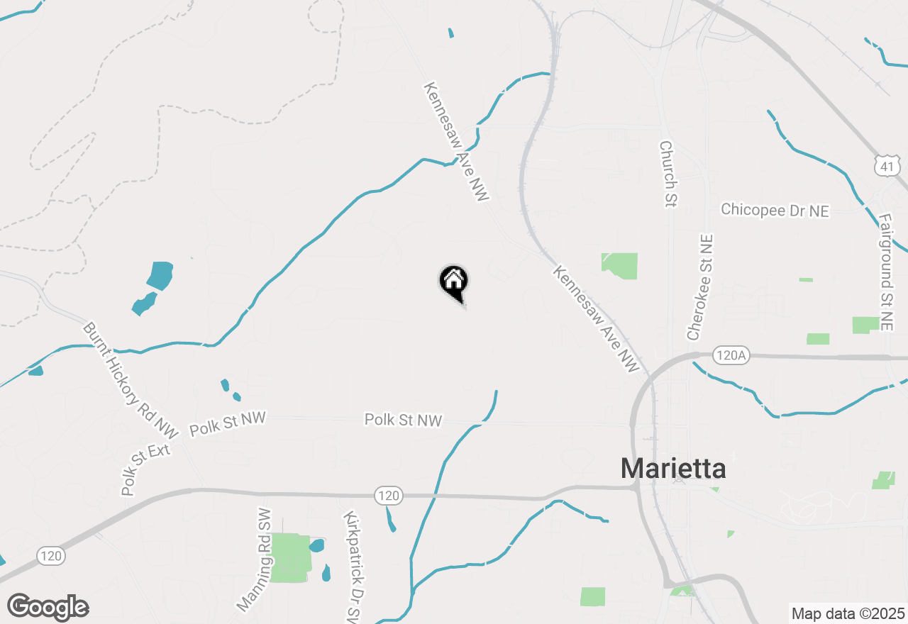 Map of 380 Atwood Drive Nw, Marietta, GA 30064