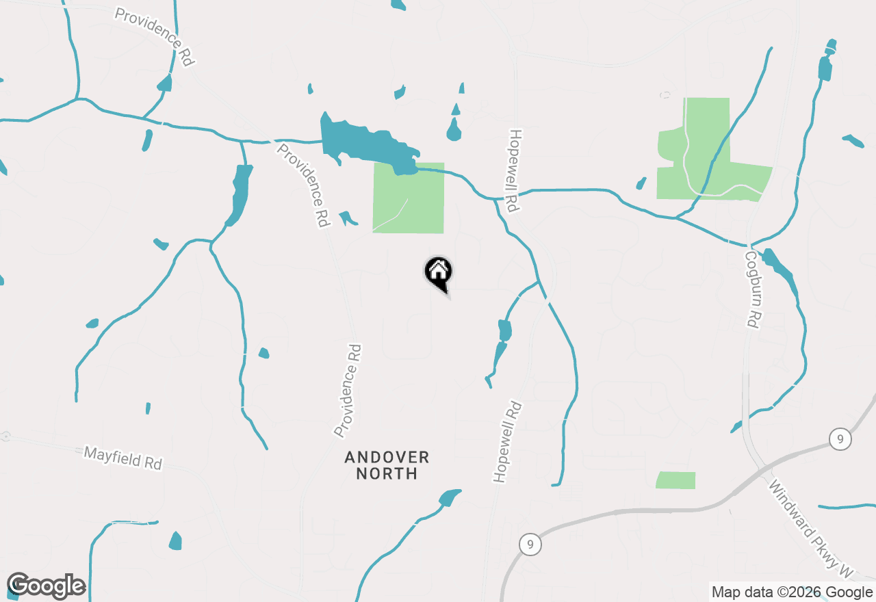 Map of 265 Oakhurst Leaf Drive, Alpharetta, GA 30004