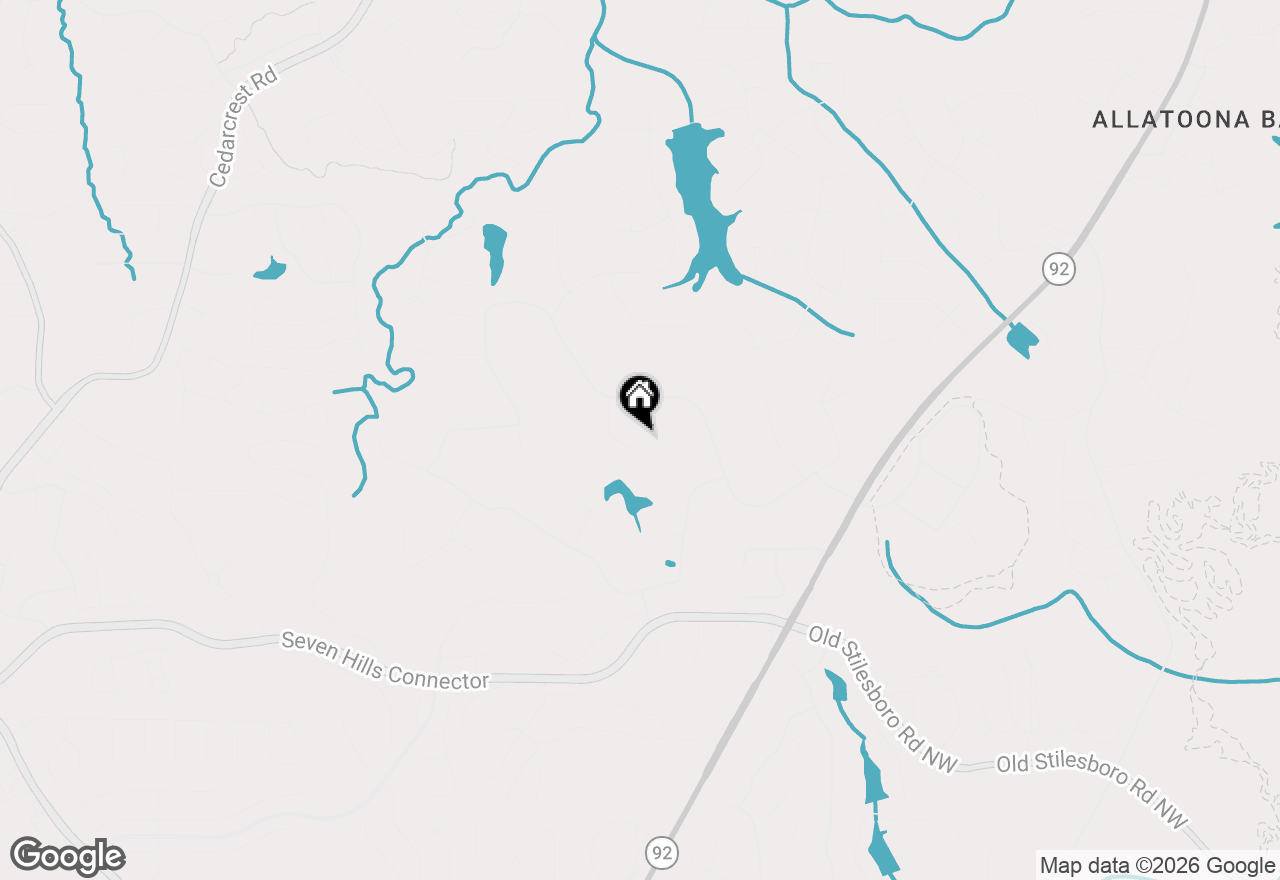 Map of 125 Mill Pond Court, Acworth, GA 30101