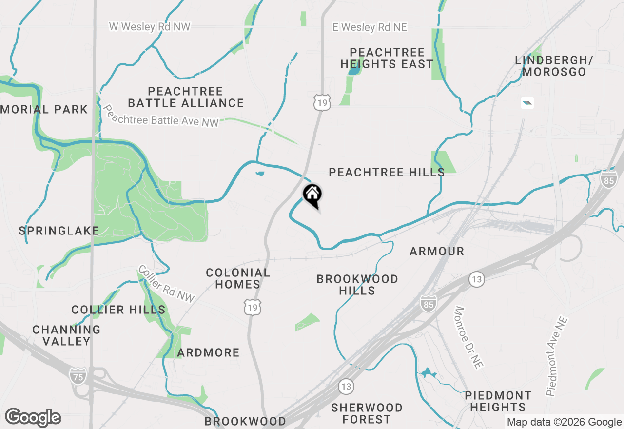 Map of 2070 Fairhaven Circle Ne, Atlanta, GA 30305
