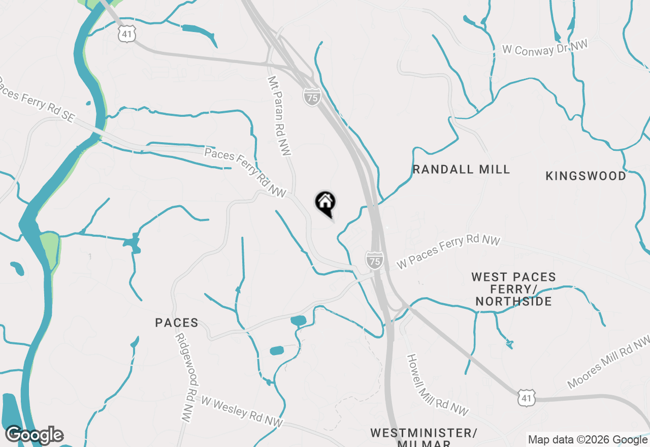 Map of 3568 Cloudland Drive Nw, Atlanta, GA 30327