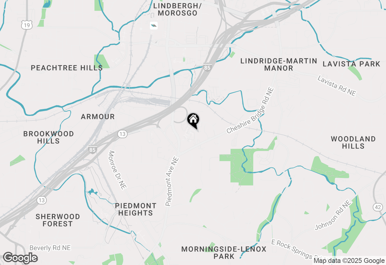 Map of 1764 Morningtide Lane Ne, Atlanta, GA 30324