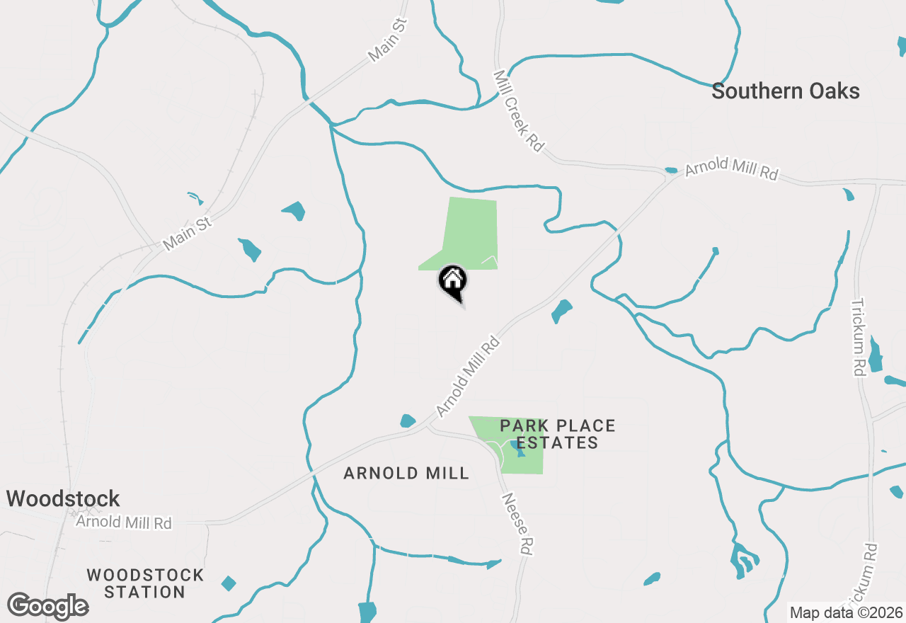 Map of 186 Meander Drive, Woodstock, GA 30188